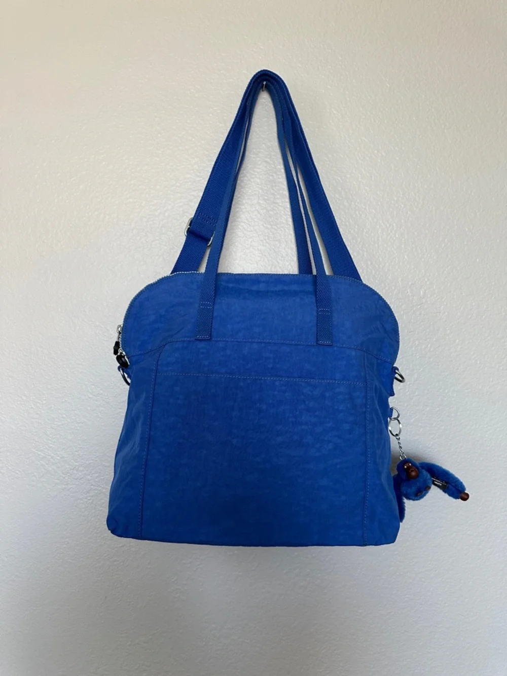 Kipling Martina Handbag Sailor Blue Crinkle Nylon Tote